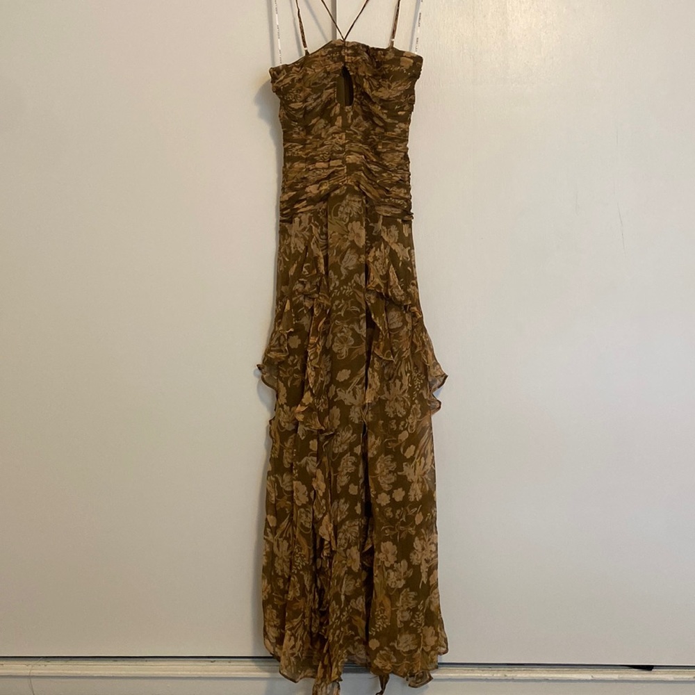 Shona Joy Rosaline keyhole midi dress